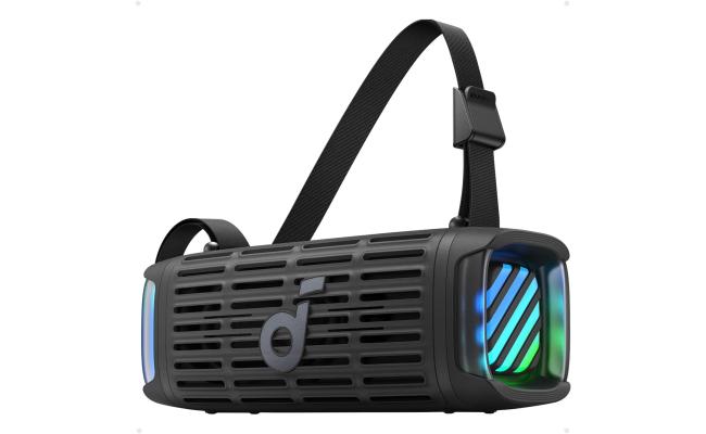 Anker Soundcore Boom 3i, Compact Outdoor Speaker, IP68 Waterproof, Floating Playback, Saltwater-Resistant, BassUp 2.0, 50W Portable Speaker, Bluetooth 5.3, 16H, TWS, Kayak/Fishing/Camping - Black